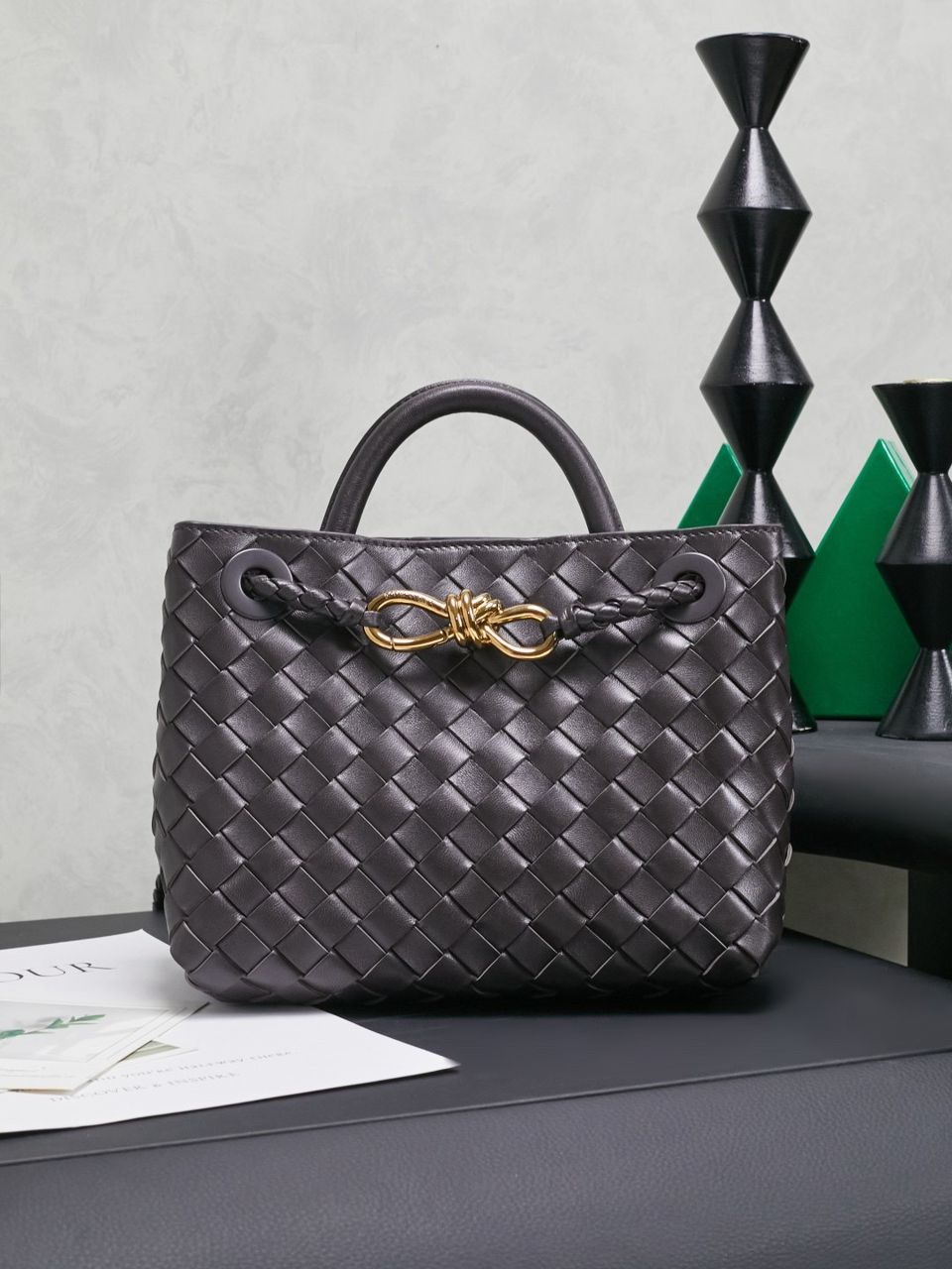 Bottega Veneta Andiamo Bag Couro Marrom