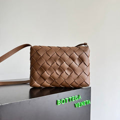Bottega Veneta Cassette Intrecciato Leather Bag Caramel .