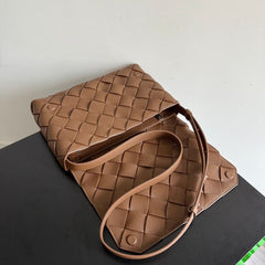 Bottega Veneta Cassette Intrecciato Leather Bag Caramel .