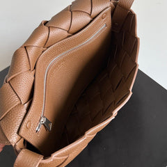 Bottega Veneta Cassette Intrecciato Leather Bag Caramel .