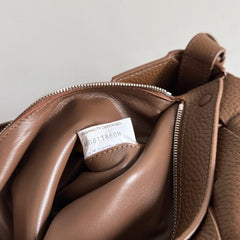 Bottega Veneta Cassette Intrecciato Leather Bag Caramel .