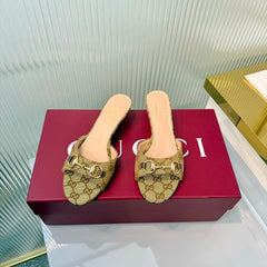 Mule Erin Horsebit GG Canvas Gucci