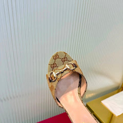 Mule Erin Horsebit GG Canvas Gucci