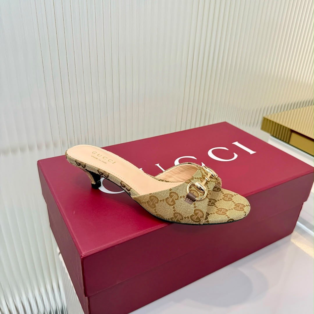 Mule Erin Horsebit GG Canvas Gucci