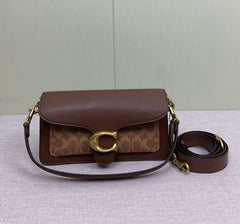 Coach Tabby Shoulder 20 Signature Dark Brown