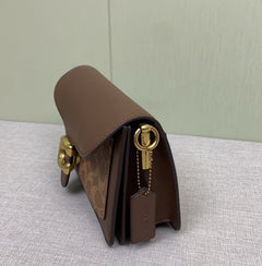 Coach Tabby Shoulder 20 Signature Dark Brown