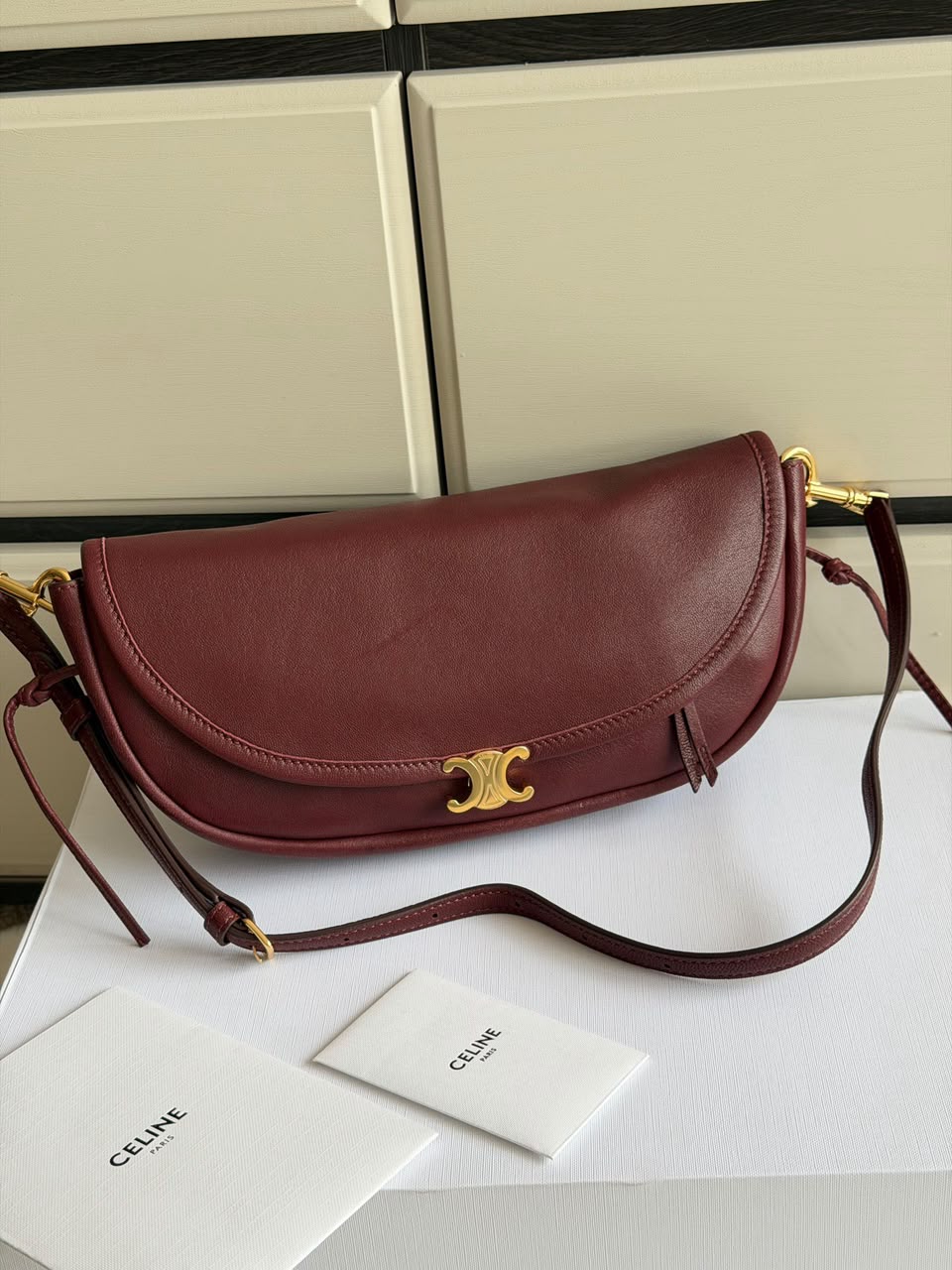 BOLSA Celine Little Halfmoon Soft Triomphe