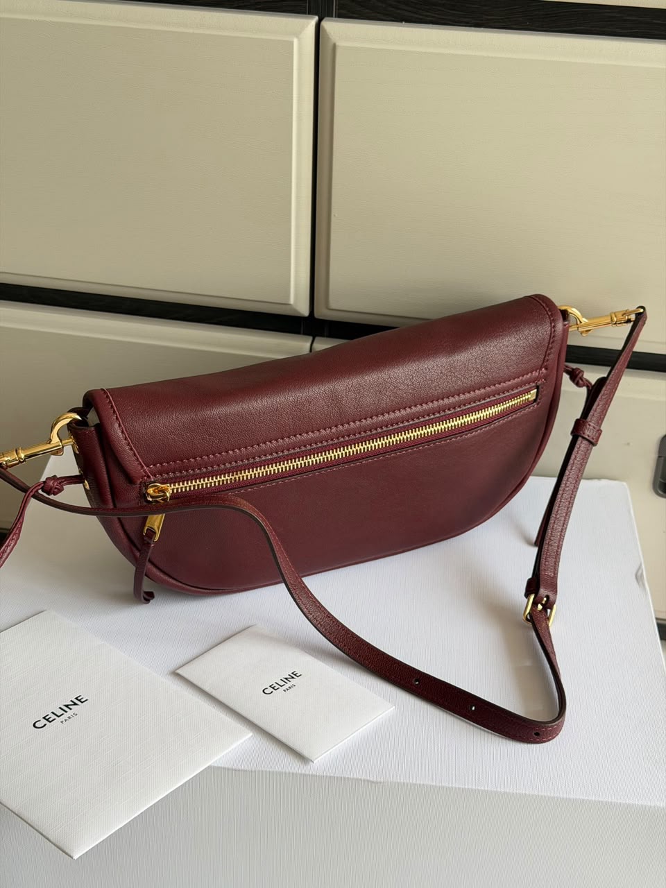 BOLSA Celine Little Halfmoon Soft Triomphe