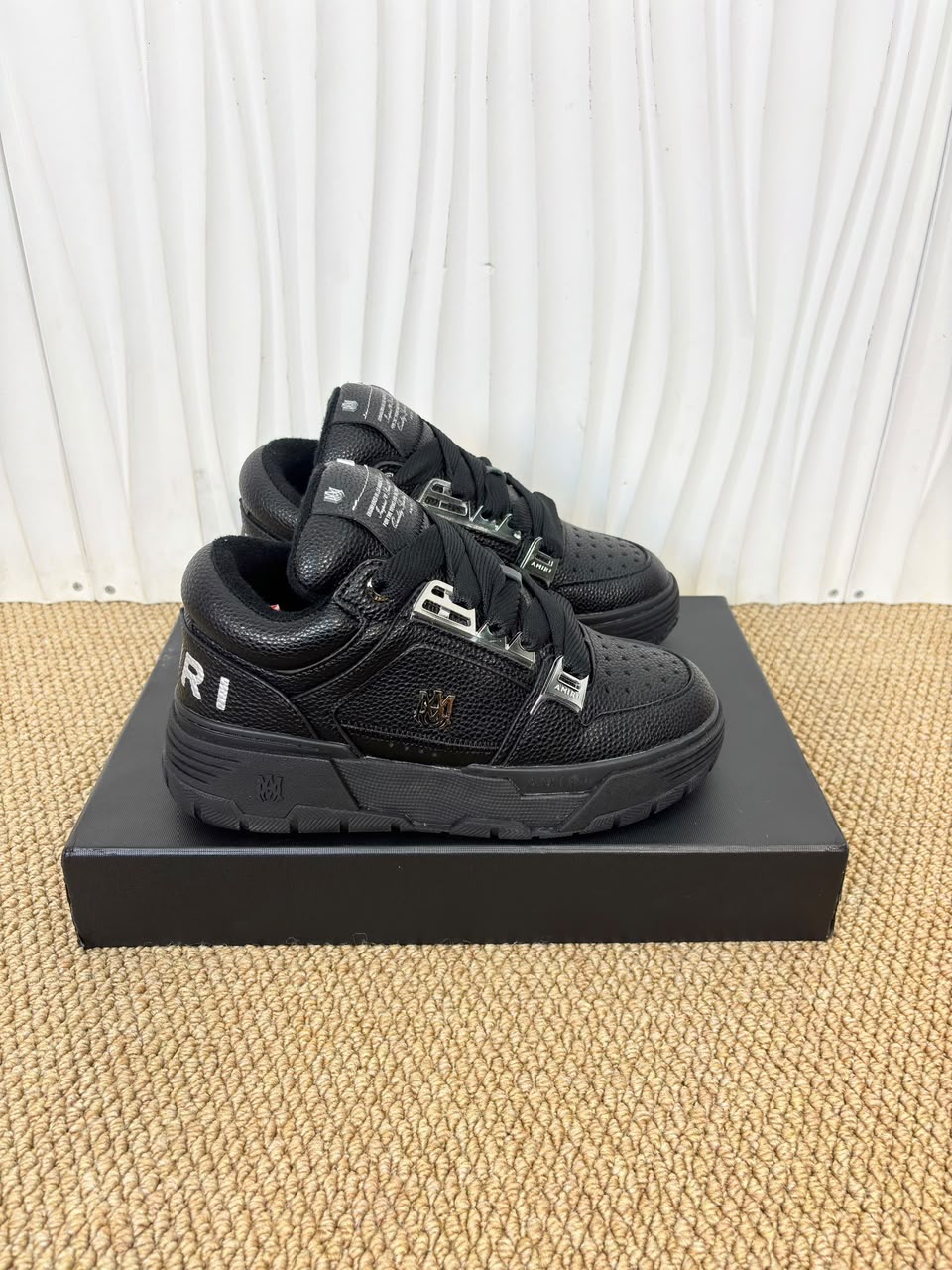 AMIRI MA-1 Black Leather (Triple Black) .