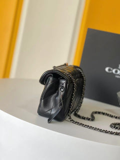 Coach Tabby 20 Shoulder Black Ferragens.