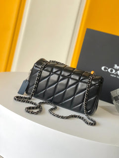 Coach Tabby 20 Shoulder Black Ferragens.
