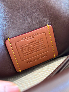 Coach Tabby 26 Matelassê  Brown Ferragens Douradas.