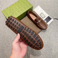 Mocassim GUCCI GG - Marrom