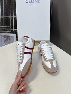 Celine Jogger Low Lace-Up Sneaker Red