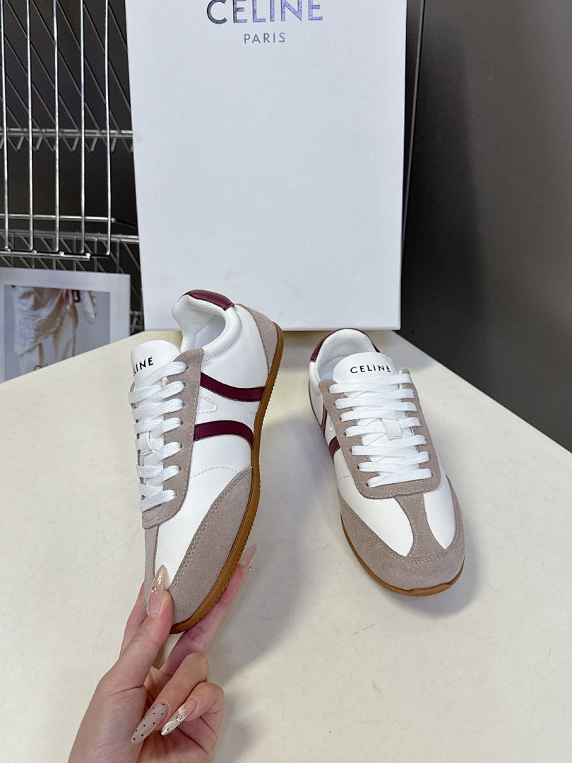 Celine Jogger Low Lace-Up Sneaker Red