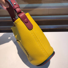 Delvaux Pin Mini Bucket Yellow