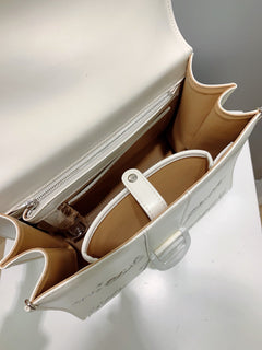 Delvaux Brillant L'Humour Lettering White / Silver