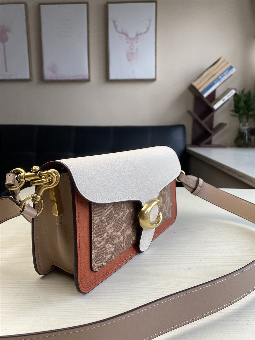 Bolsa Coach Tabby 26 Signature Canvas Colorblock