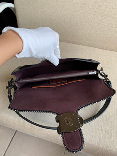 Coach Tabby Shoulder Bag 26 with Beadchain Black