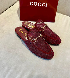 mule Princetown GG Crystal da Gucci