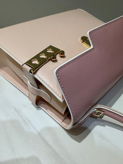 Delvaux Tempête MM Light pink Ferragens Douradas