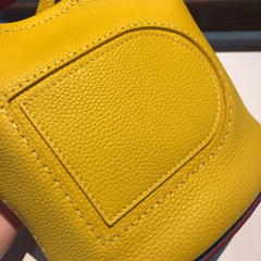Delvaux Pin Mini Bucket Yellow