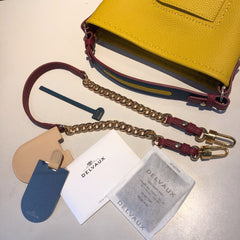 Delvaux Pin Mini Bucket Yellow