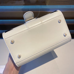 Delvaux Brillant Mini Studs White