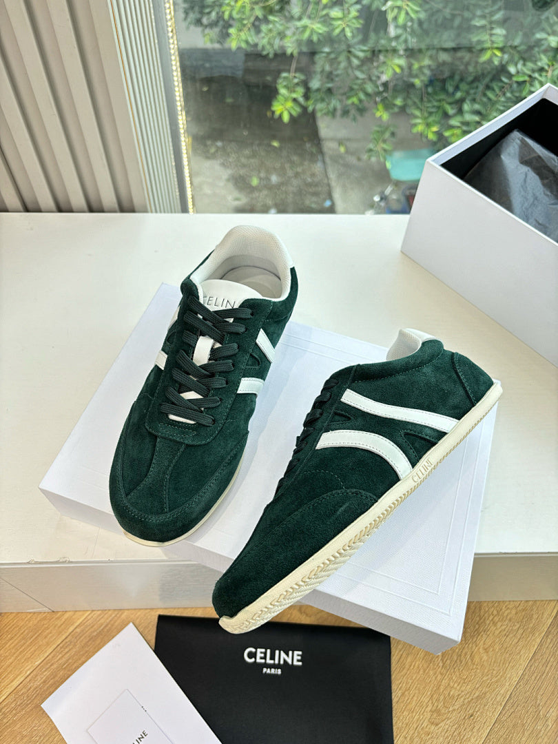 Celine Jogger Low Lace-Up Sneaker Green