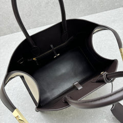 bolsa tote Ferragamo Hug bege e black