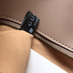 Gucci GG Marmont Small Matelasse Bag Nude.