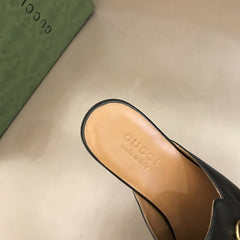 Gucci Princetown Slipper Black Leather.