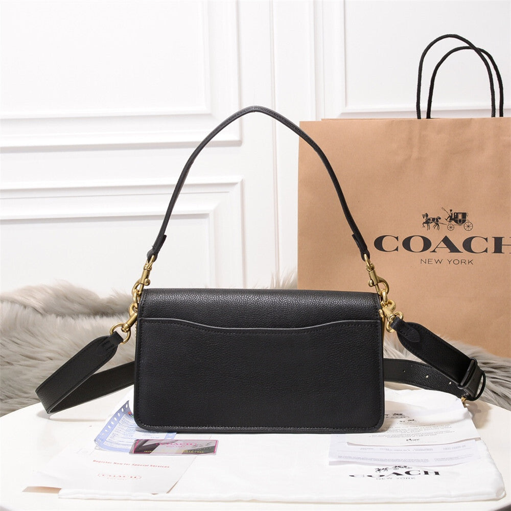 Coach Tabby 26 Black Ferragens Douradas