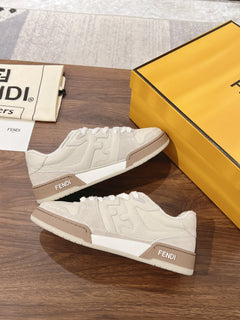 Fendi Match sneakers in white brown