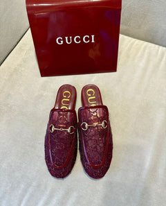 mule Princetown GG Crystal da Gucci