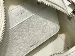 Delvaux Cool Box White Costura Contrastante