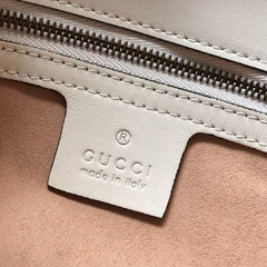 Gucci GG Marmont Small Matelasse Bag White.