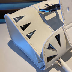 Delvaux Brillant Mini Studs White