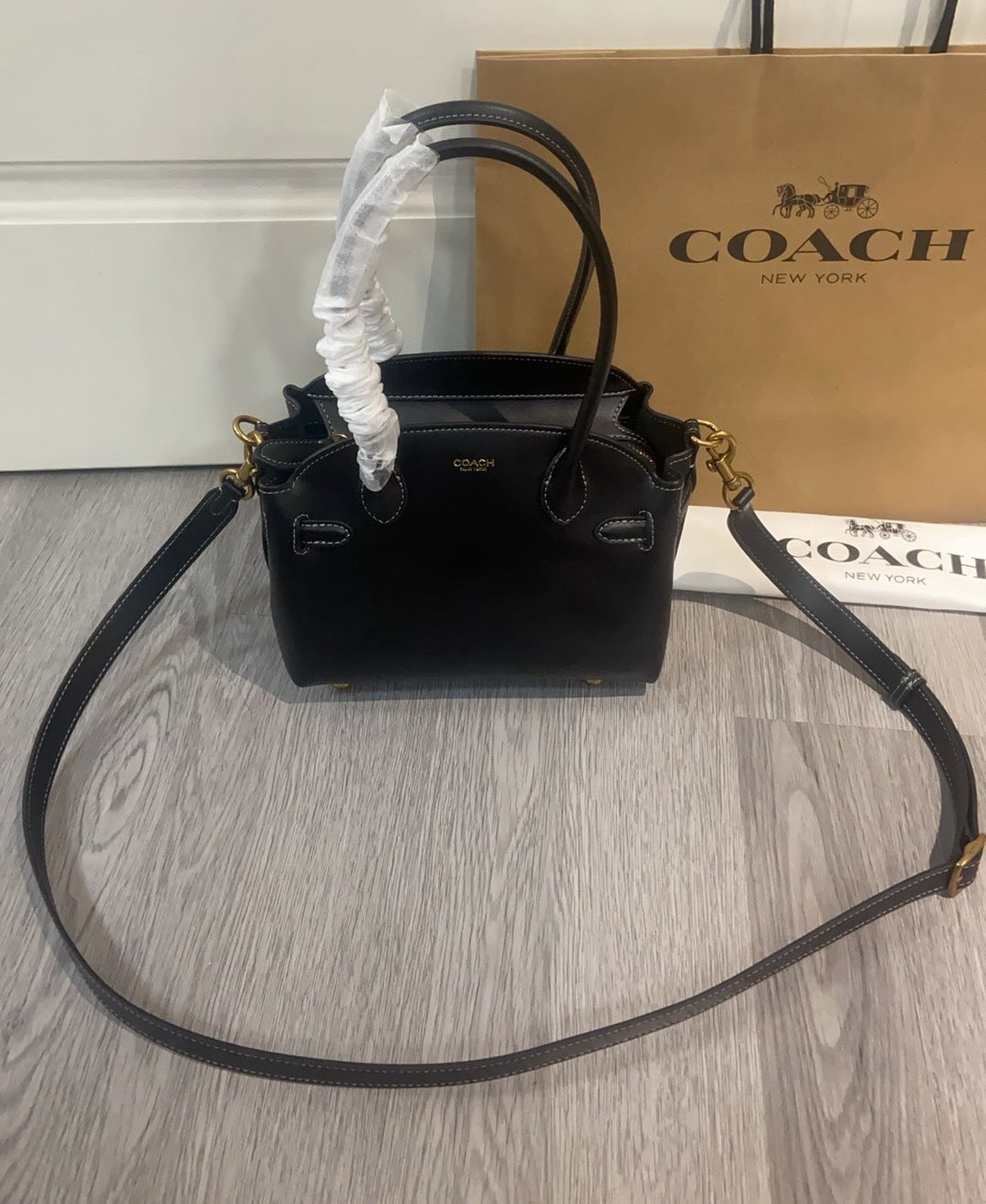 Coach Soft Empire Carryall 21 Black