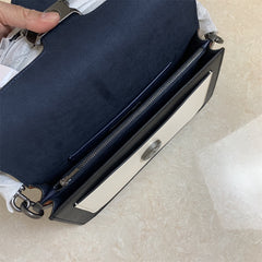 Coach Tabby Shoulder Bag 26 In Colorblock Pewter/Kelp Multi.