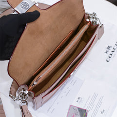 Bolsa Coach Tabby Shoulder Bag 26 in Signature Canvas with Colorblock.
