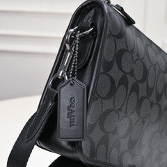 Coach Axel Compact Crossbody Bag Black