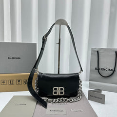 Balenciaga  Small BB Soft Flap Shoulder Black