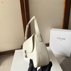 Medium Celine Lola Bag White