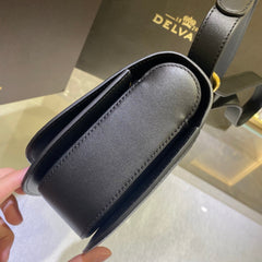 Delvaux Small Lingot Black Ferragens Douradas