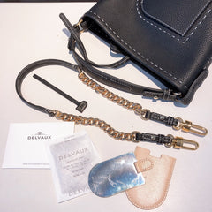 Delvaux Pin Mini Bucket Black