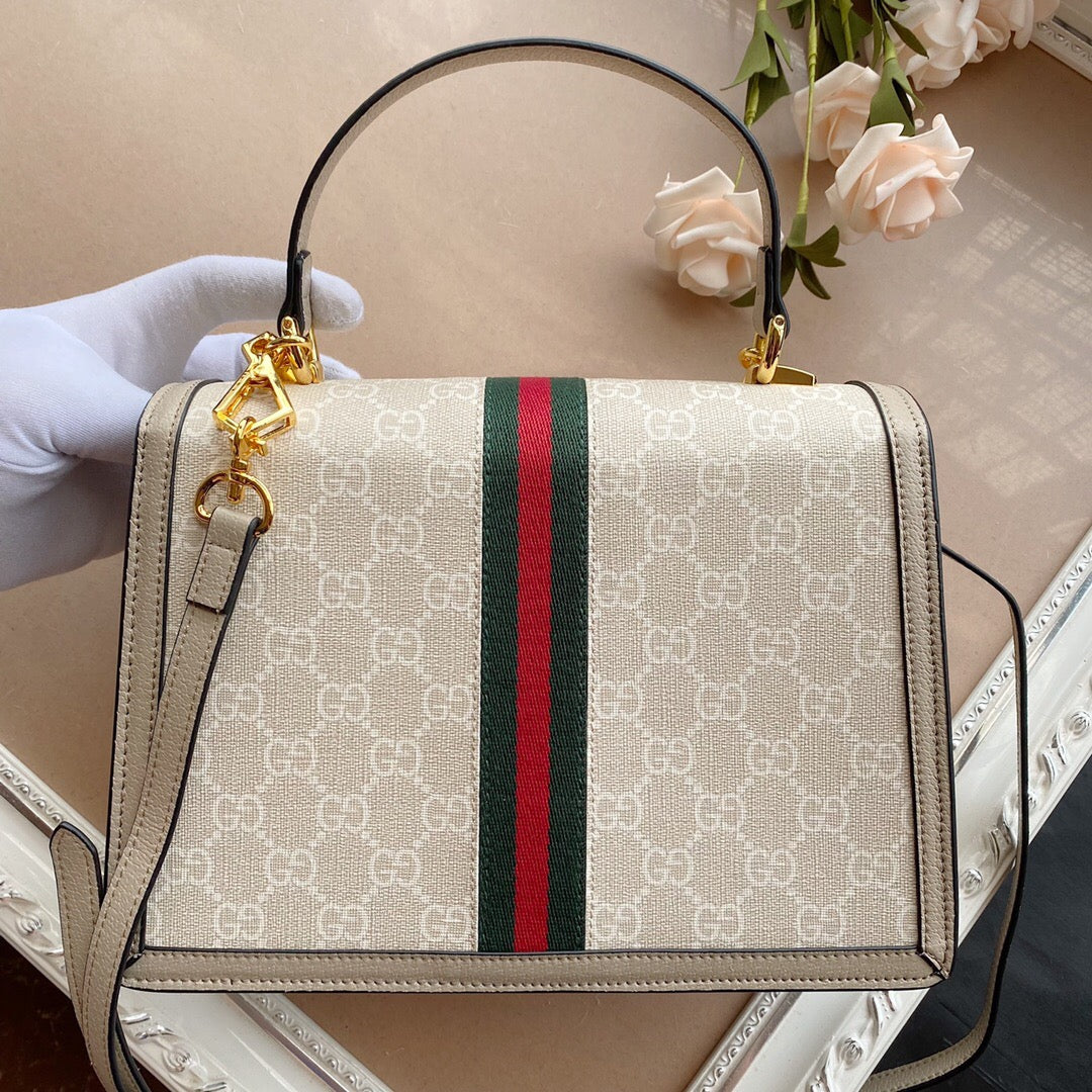 Bolsa GUCCI OPHIDIA SMALL TOP HANDLE BAG.