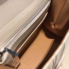 Delvaux Brillant MM Croco White