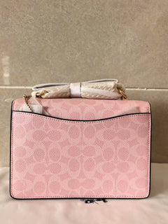Coach Mini Klare Crossbody Bag Pink Ferragens Douradas
