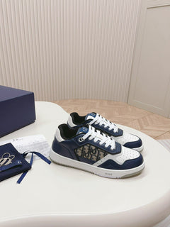 Dior B27 Low Blue Cream Dior Gray Beige Black Dior Oblique Jacquard
